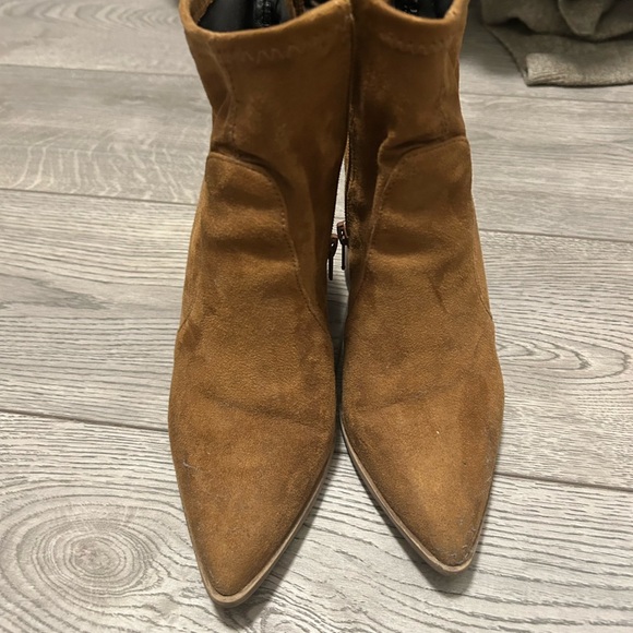 Women's Steve Madden Tan Suede Boots - Picture 2 of 5
